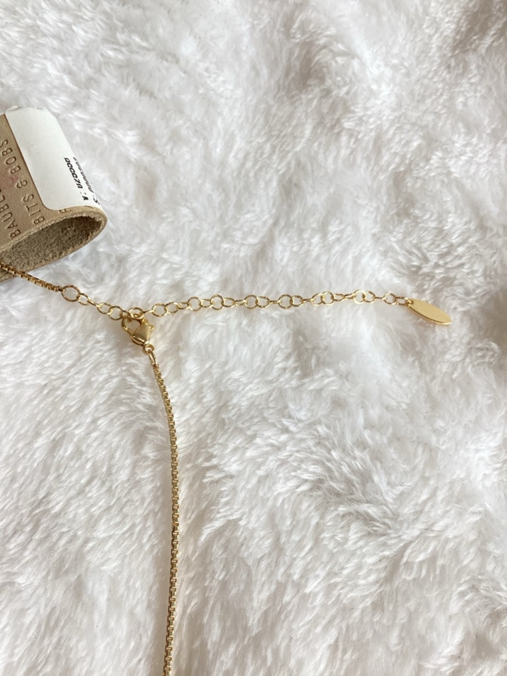 Anthropologie 14KT Gold Plated Floating Crystal Necklace NEW - Picture 11 of 11